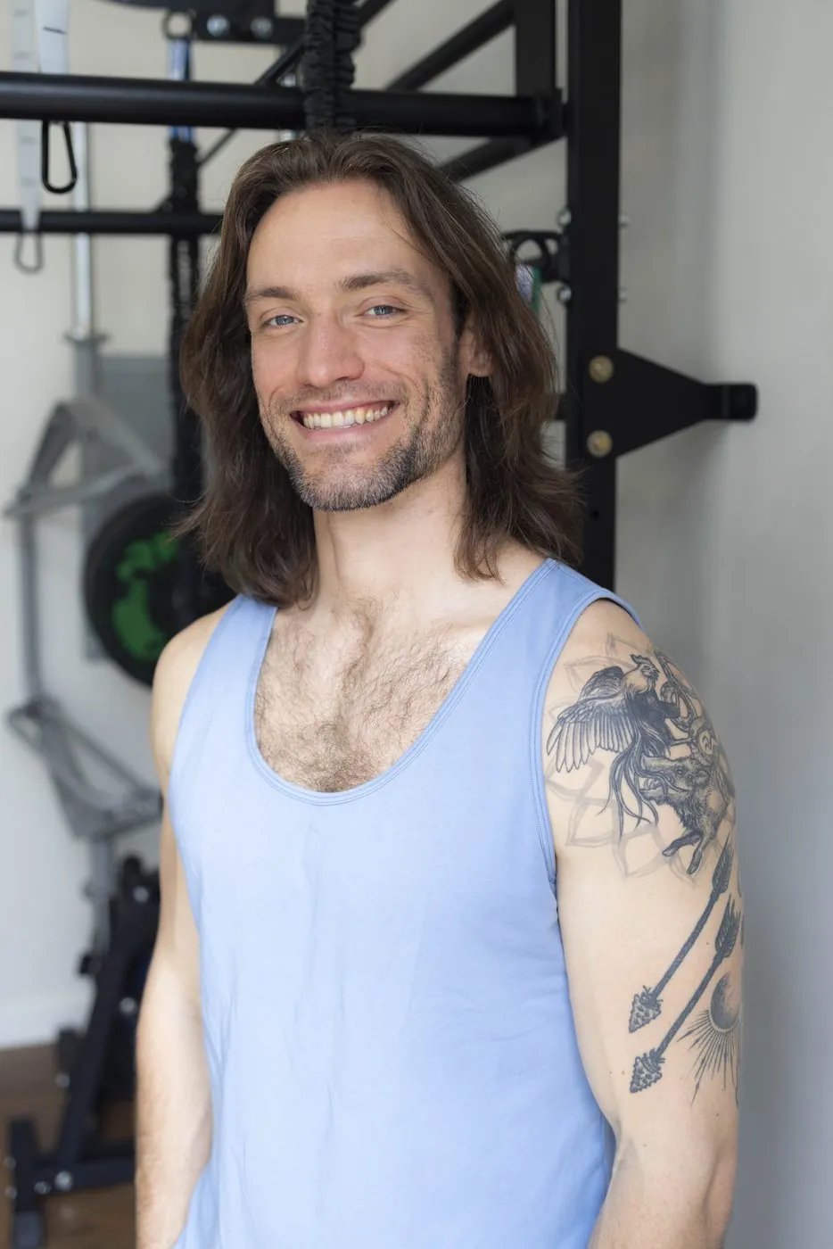 Evan Kueffner, owner and trainer at As Within, in his studio